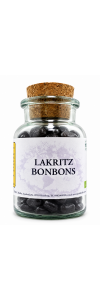 Lakritz Bonbons im Korkenglas