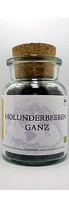 Holunderbeeren ganz Bio im Korkenglas
