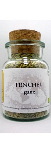 Fenchel ganz Bio im Korkenglas