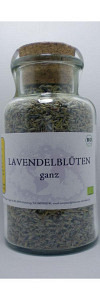 Lavendelblüten ganz Bio im Korkenglas
