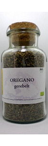 Oregano gerebelt Bio im Korkenglas