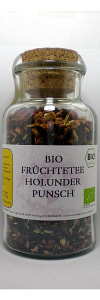 Früchtetee Holunderpunsch Bio im Korkenglas